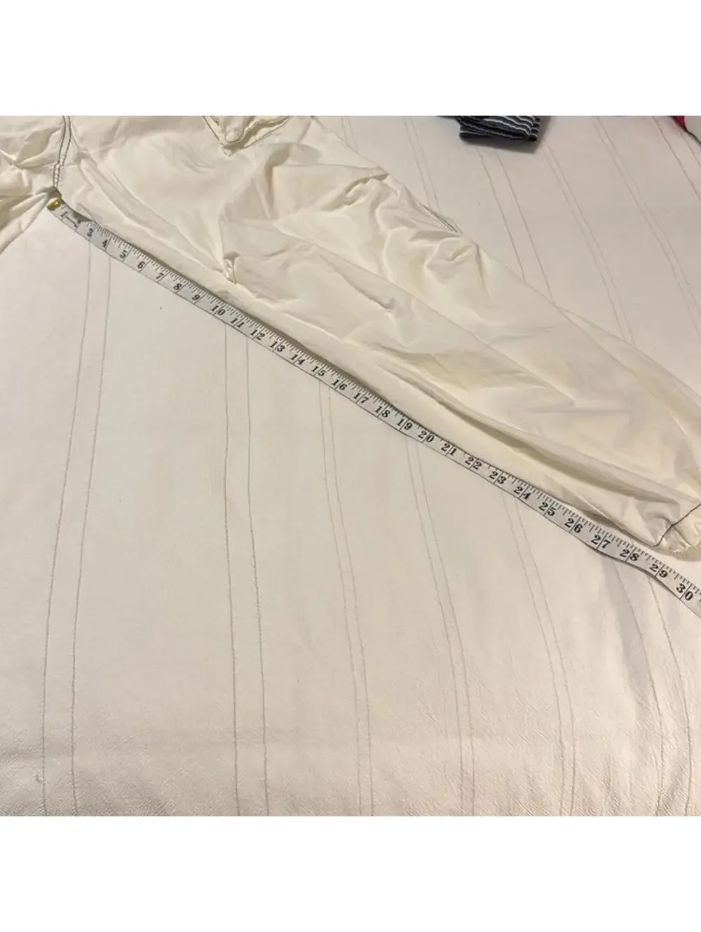 BDG Urban Outfitters White Cargo Overall Jumpsuit Women's XS Wide Leg - Picture 6 of 6